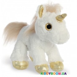 Мягкая игрушка Единорог Gold с сияющими глазами (30 см) Aurora 161257G